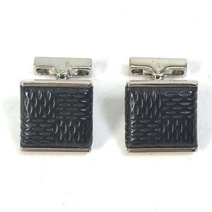 LOUIS VUITTON Damier Graphite Buton de Manchette Soho Cufflinks cuffs